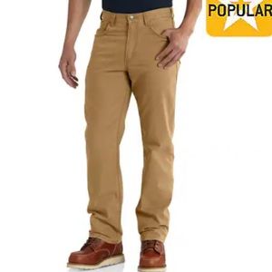 🌵NEW CARHARTT Men’s Rugged Flex Relaxed Fit 5-Pocket Work Pant 38x30 Hickory